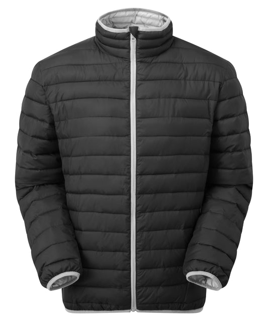 2786 TS041 Traverse padded jacket in Black/Light Grey