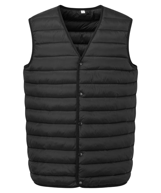 2786 TS042 Padded gilet vest in Black
