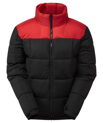 2786 TS048 Fourteener box quilt jacket in Black/Red