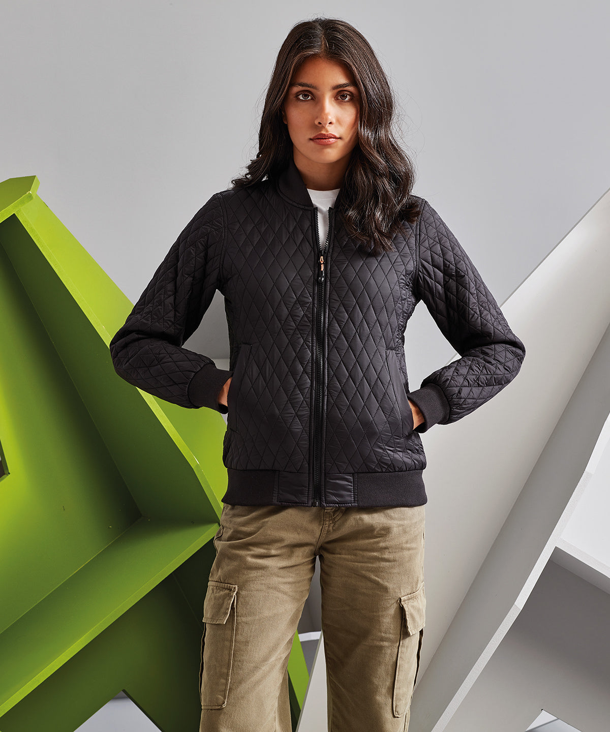 2786 TS26F Women's quilted flight jacket