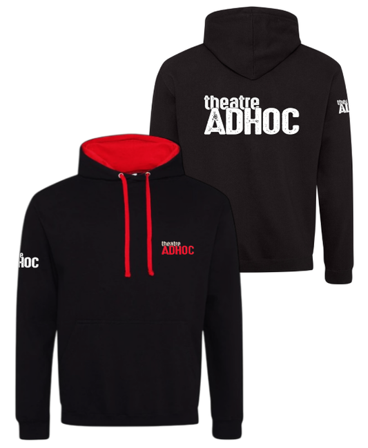JH003 Black/Red Hoodie - Theatre ADHOC