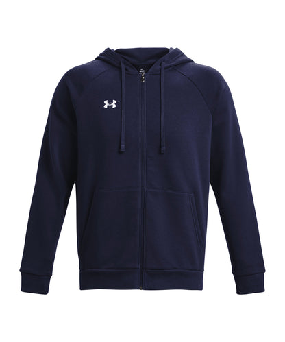 Under Armour UA041 Rival fleece full-zip hoodie in Midnight Navy