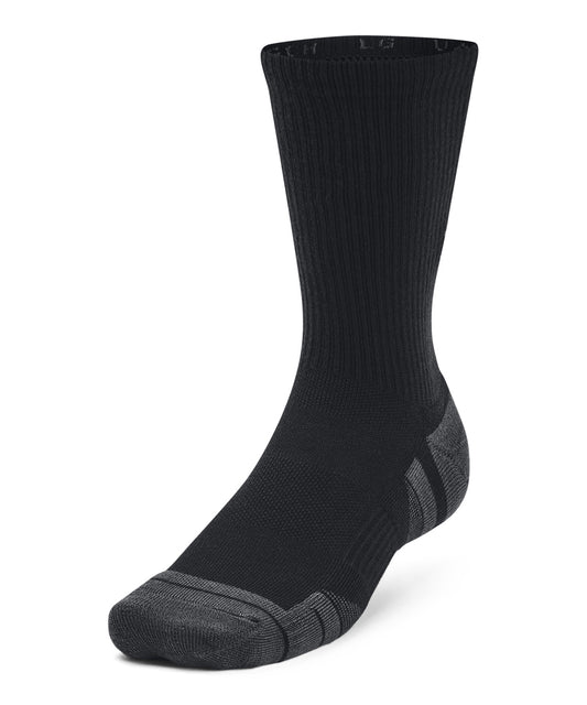 Under Armour UA044 UA Performance tech 3-pack crew socks in Black