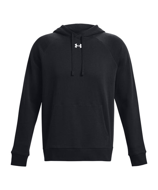 Under Armour UA048 UA Rival fleece hoodie in Black/White