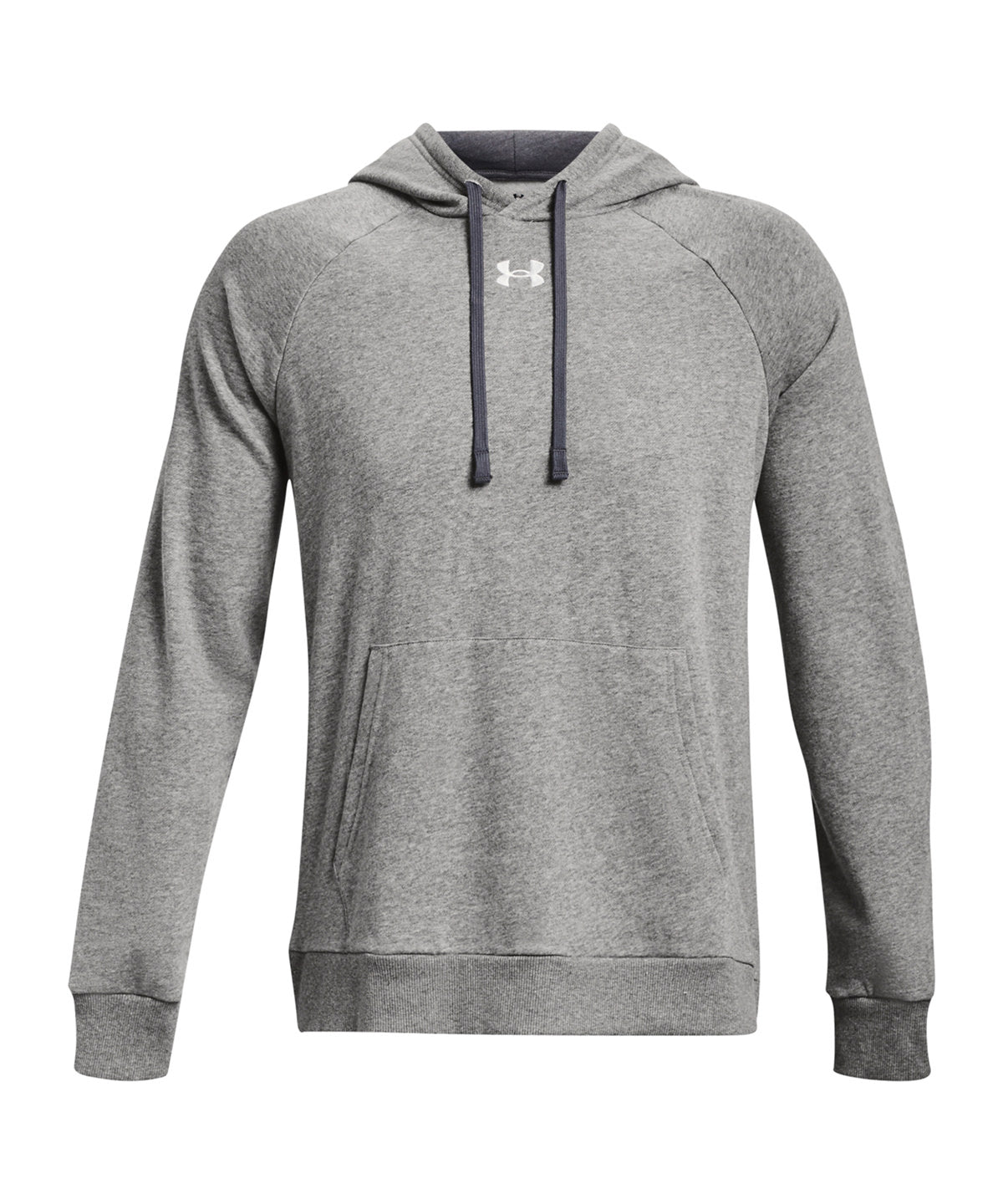 Under Armour UA048 UA Rival fleece hoodie in Castlerock Light Heather