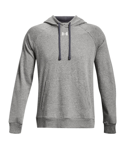 Under Armour UA048 UA Rival fleece hoodie in Castlerock Light Heather