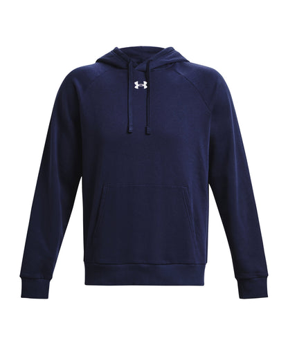 Under Armour UA048 UA Rival fleece hoodie in Midnight Navy/White