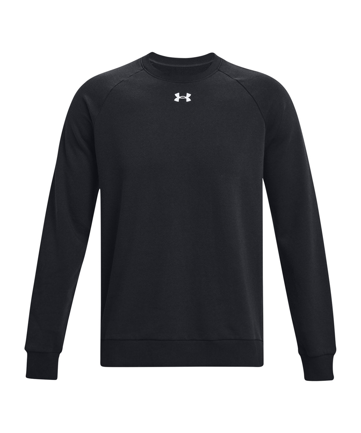 Under Armour UA059 UA Rival fleece crew in Black/White