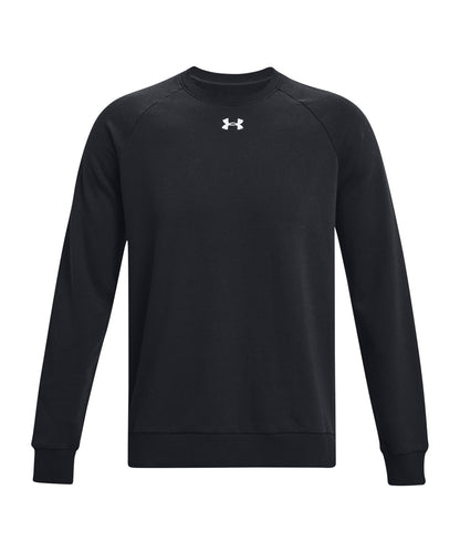 Under Armour UA059 UA Rival fleece crew in Black/White
