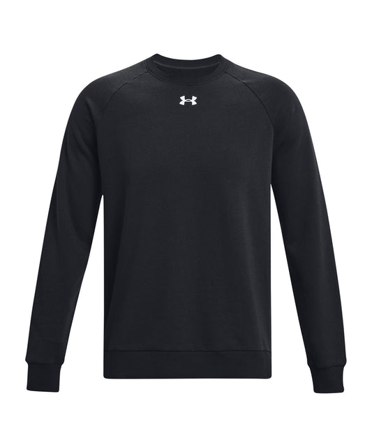 Under Armour UA059 UA Rival fleece crew in Black/White