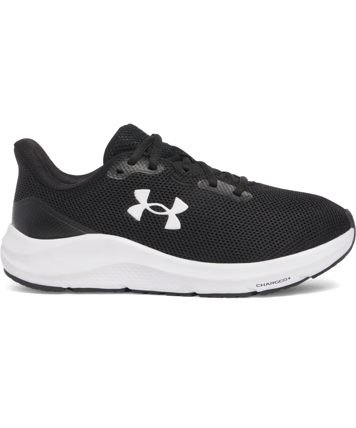 Under Armour UA065 UA Charged pursuit 4 trainers in Black/Black/White