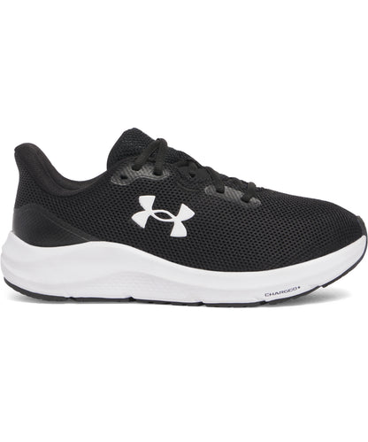 Under Armour UA066 UA Women’s charged pursuit 4 trainers in Black/Black/White