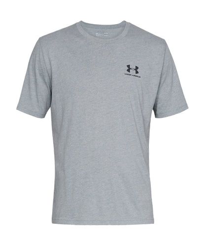 Under Armour UA079 UA Sportstyle short sleeve in Steel Light Heather/Black
