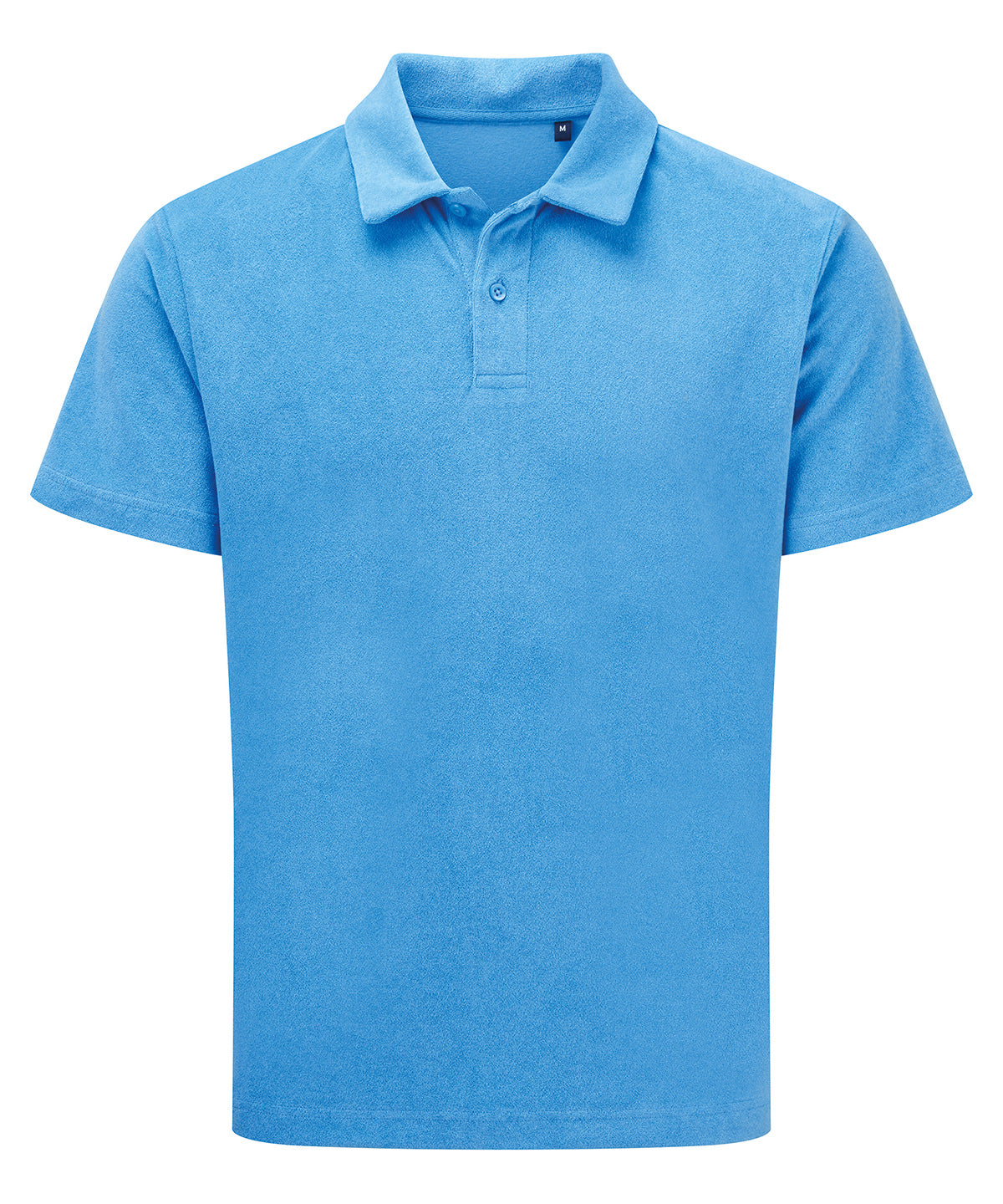 Wombat WB410 Men’s Terry polo in Sea Blue