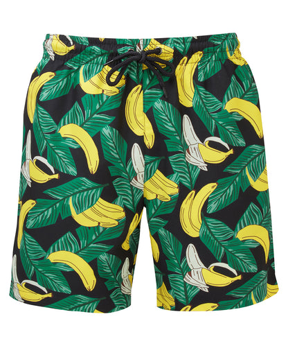 Wombat WB900 Men's swim shorts in Black/Yellow*†