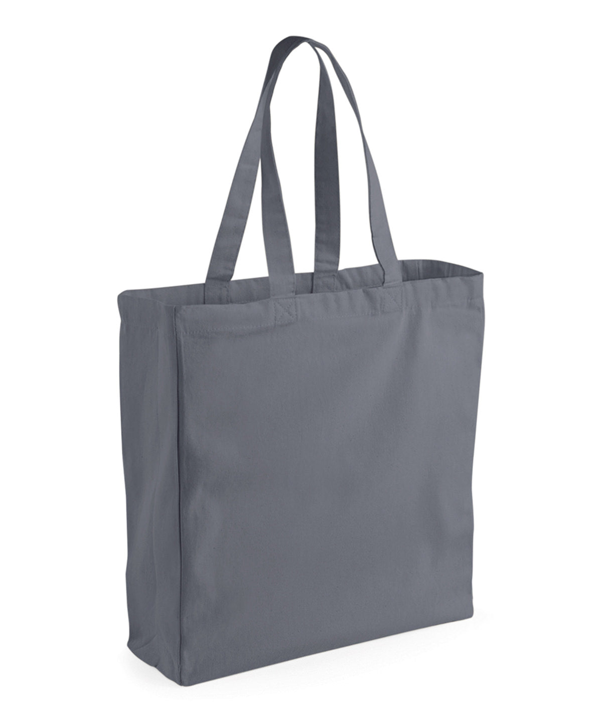Westford Mill WM108 Canvas classic shopper in Graphite Grey