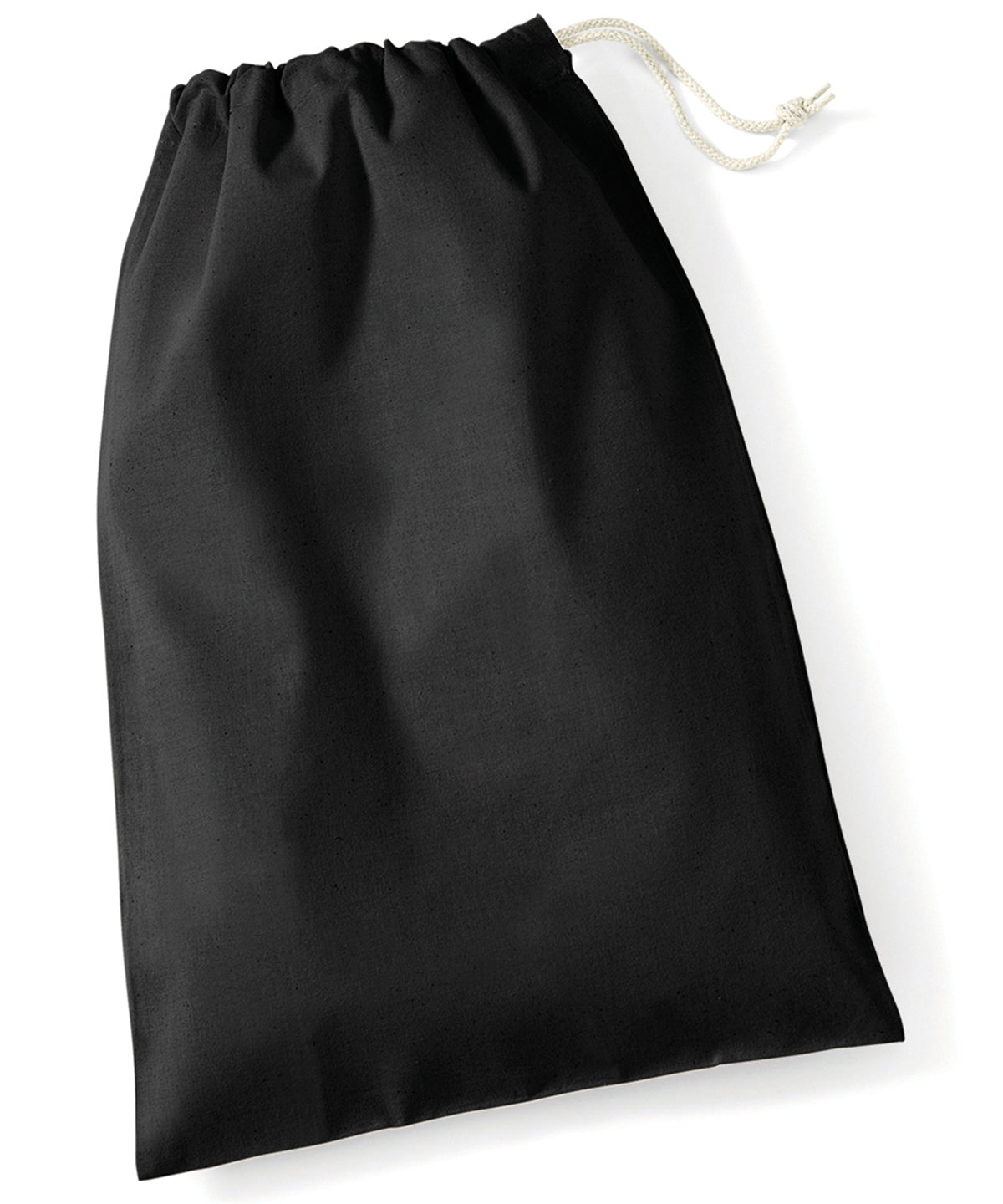 Westford Mill WM115 Cotton stuff bag in Black