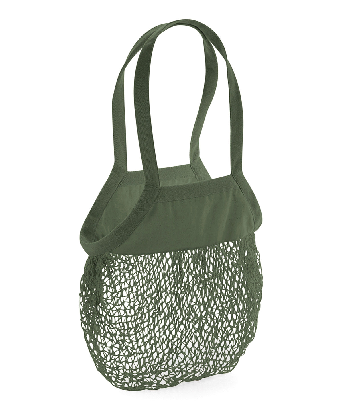 Westford Mill WM150 Organic cotton mesh grocery bag in Olive Green