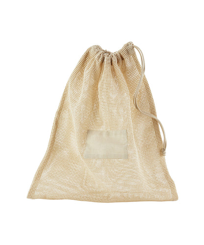Westford Mill WM155 Organic cotton mesh sacks in Natural