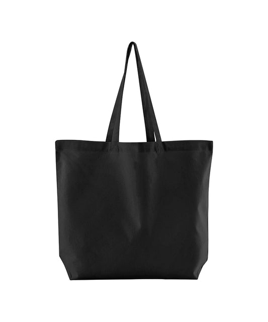 Westford Mill WM165 Organic cotton InCo. maxi bag for life in Black
