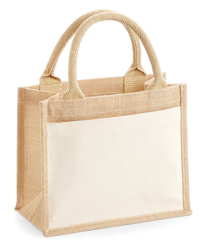 Westford Mill WM425 Cotton pocket jute gift bag