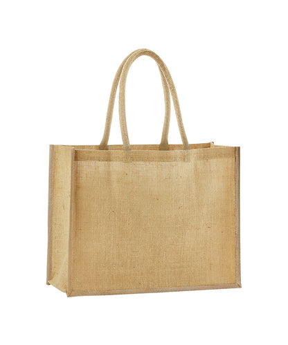 Westford Mill WM470 Natural starched jute classic shopper in Natural