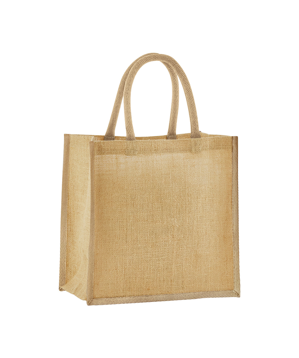 Westford Mill WM477 Natural starched jute mini gift bag in Natural