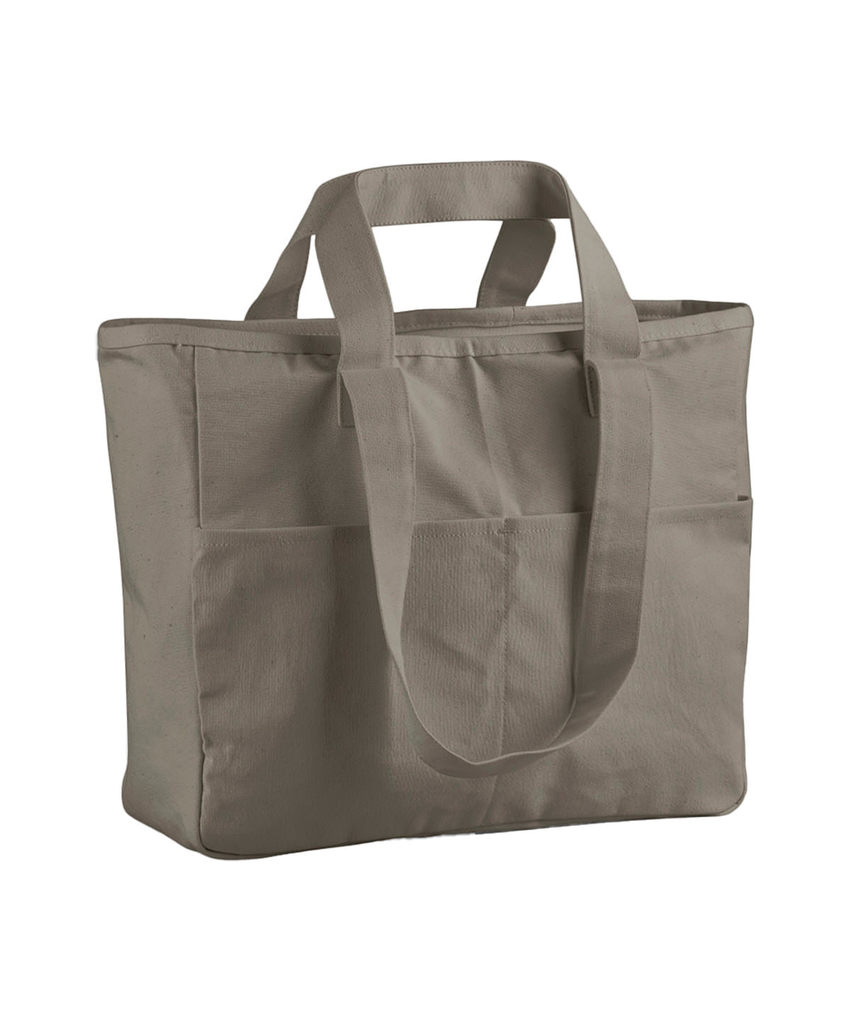Westford Mill WM604 Double-handle cargo pocket tote in Mushroom