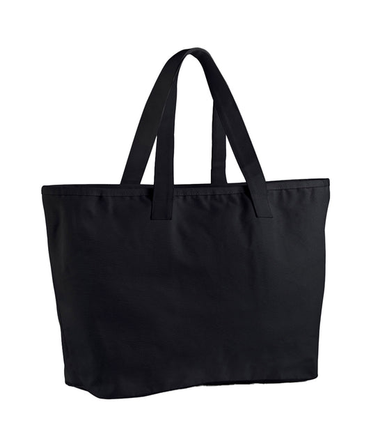 Westford Mill WM606 Oversized heavy duty canvas tote bag in Black