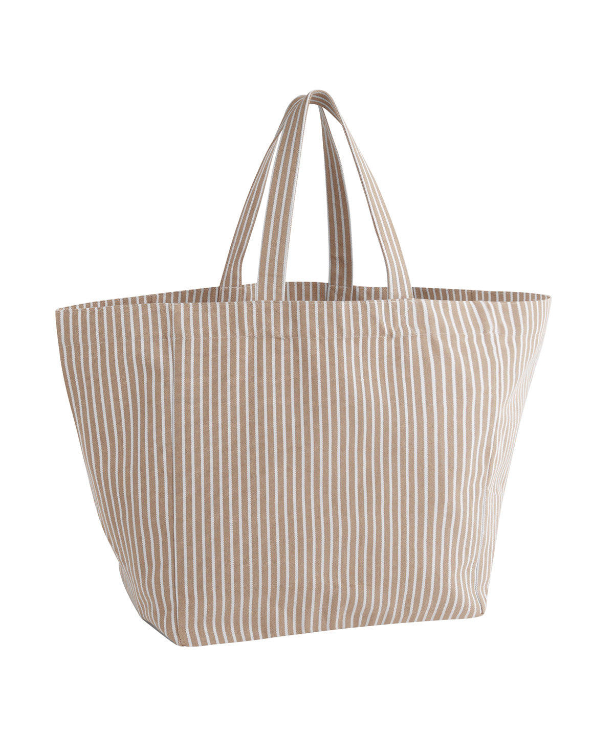 Westford Mill WM677 Oversized beach bag in Biscuit Stripe