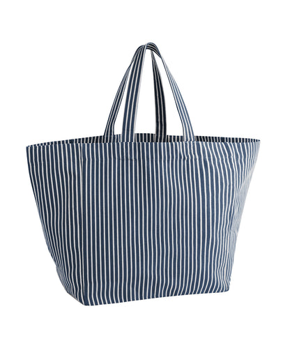 Westford Mill WM677 Oversized beach bag in Navy Stripe