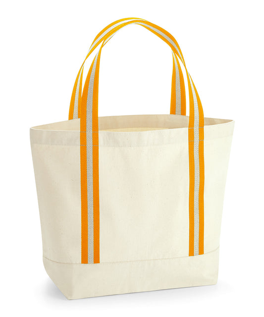 Westford Mill WM690 EarthAware® organic boat bag in Natural/Amber