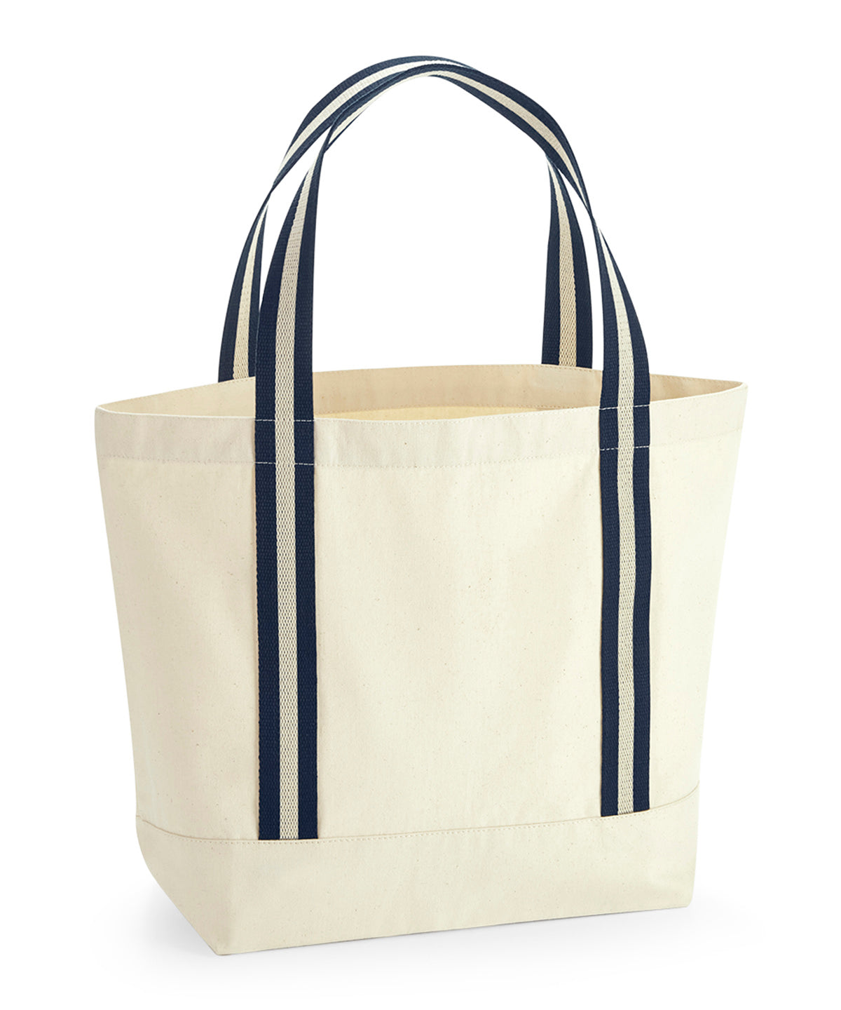 Westford Mill WM690 EarthAware® organic boat bag in Natural/French Navy