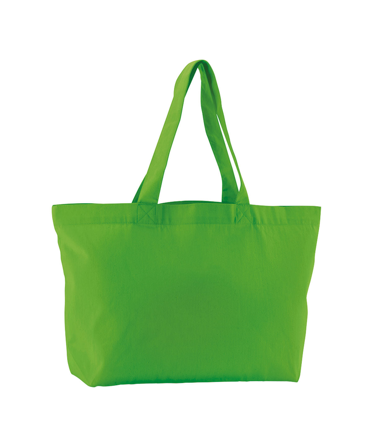 Westford Mill WM695 EarthAware® organic twill shopper in Apple Green