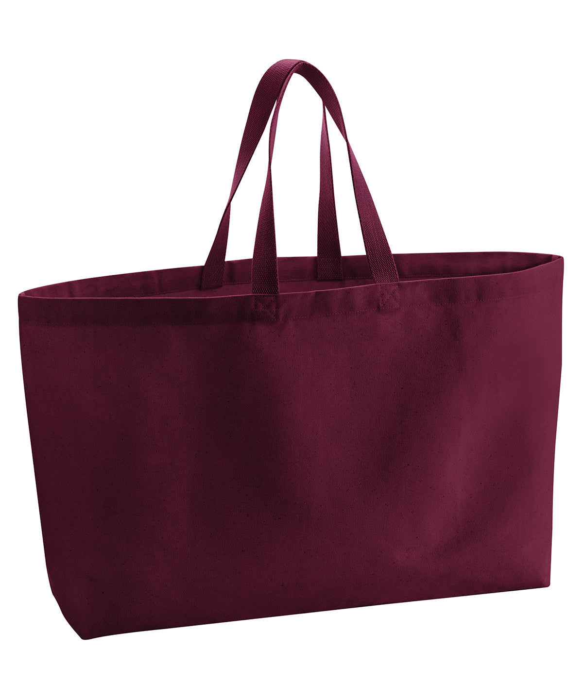 Westford Mill WM696 Oversized canvas tote bag in Burgundy