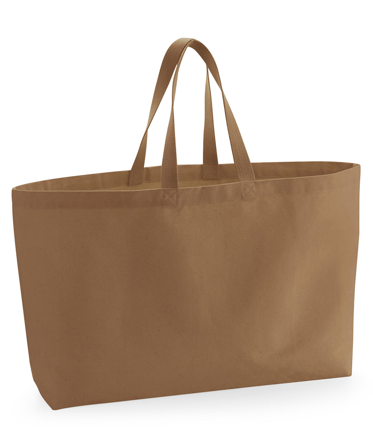 Westford Mill WM696 Oversized canvas tote bag in Caramel
