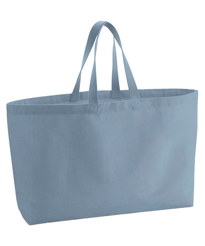 Westford Mill WM696 Oversized canvas tote bag in Dusty Blue