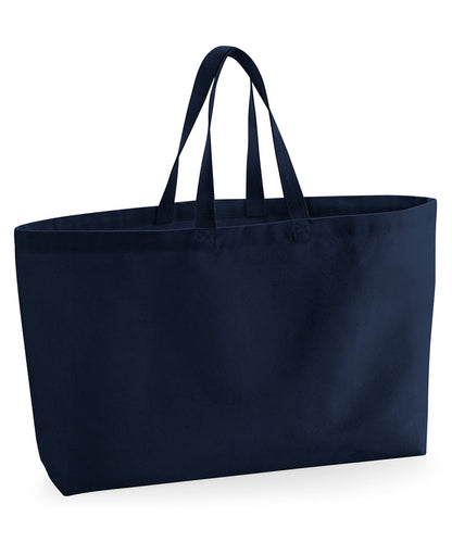 Westford Mill WM696 Oversized canvas tote bag in French Navy