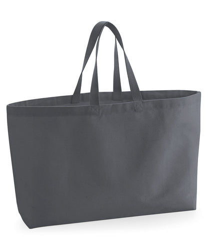 Westford Mill WM696 Oversized canvas tote bag in Graphite Grey