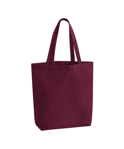 Westford Mill WM697 Heavyweight canvas tote bag in Burgundy