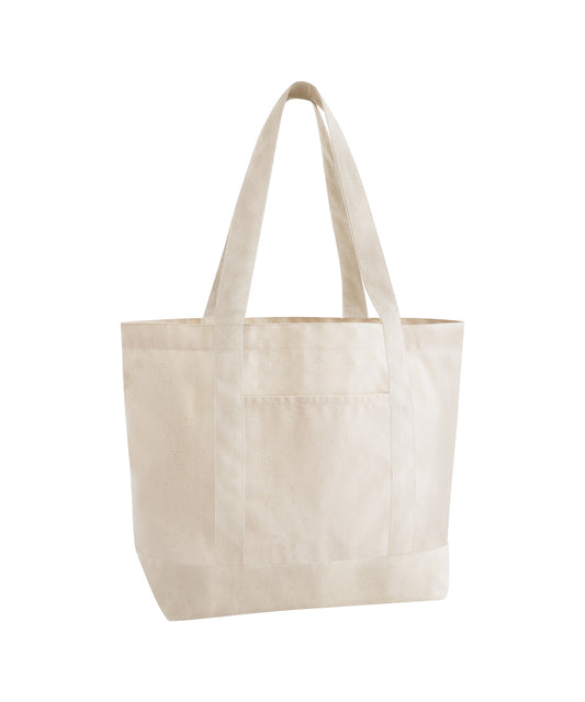 Westford Mill WM804 EarthAware® organic varsity shopper in Natural