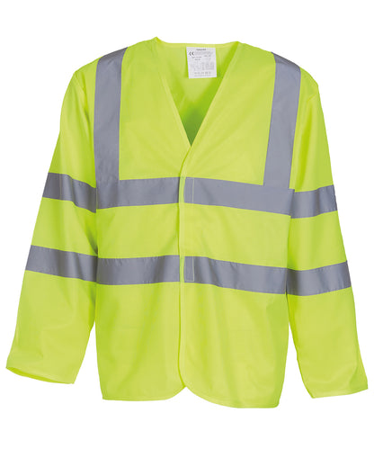 Yoko YK007 Hi-vis long sleeve waistcoat (HVJ200)