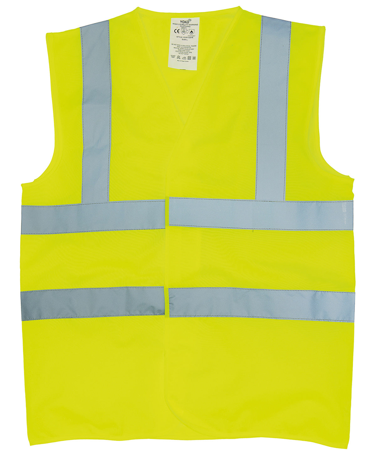 Yoko YK016 Flame-retardant hi-vis sleeveless waistcoat (HVW100FR)