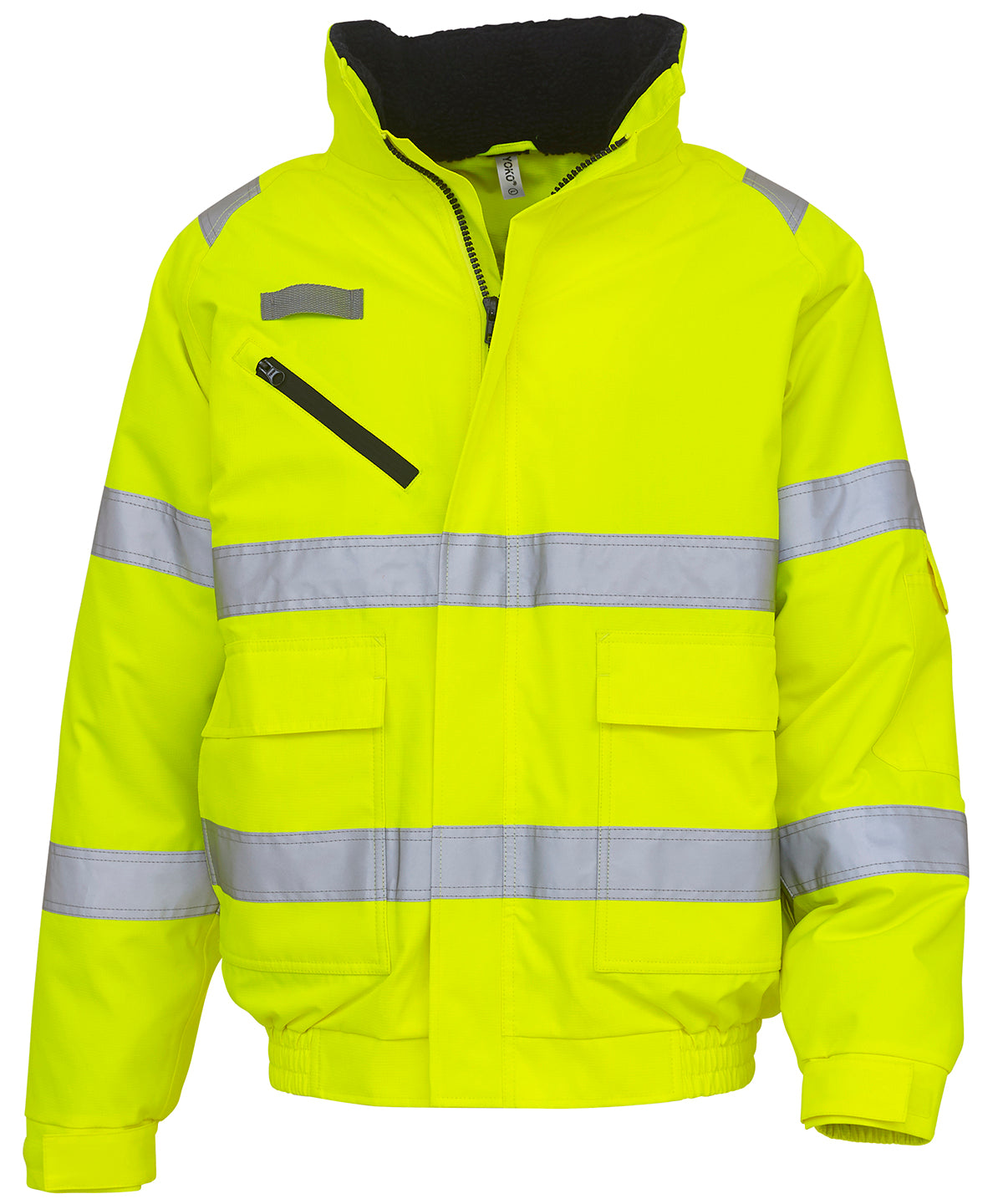 Yoko YK035 Hi-vis fontaine flight jacket (HVP209) in Yellow