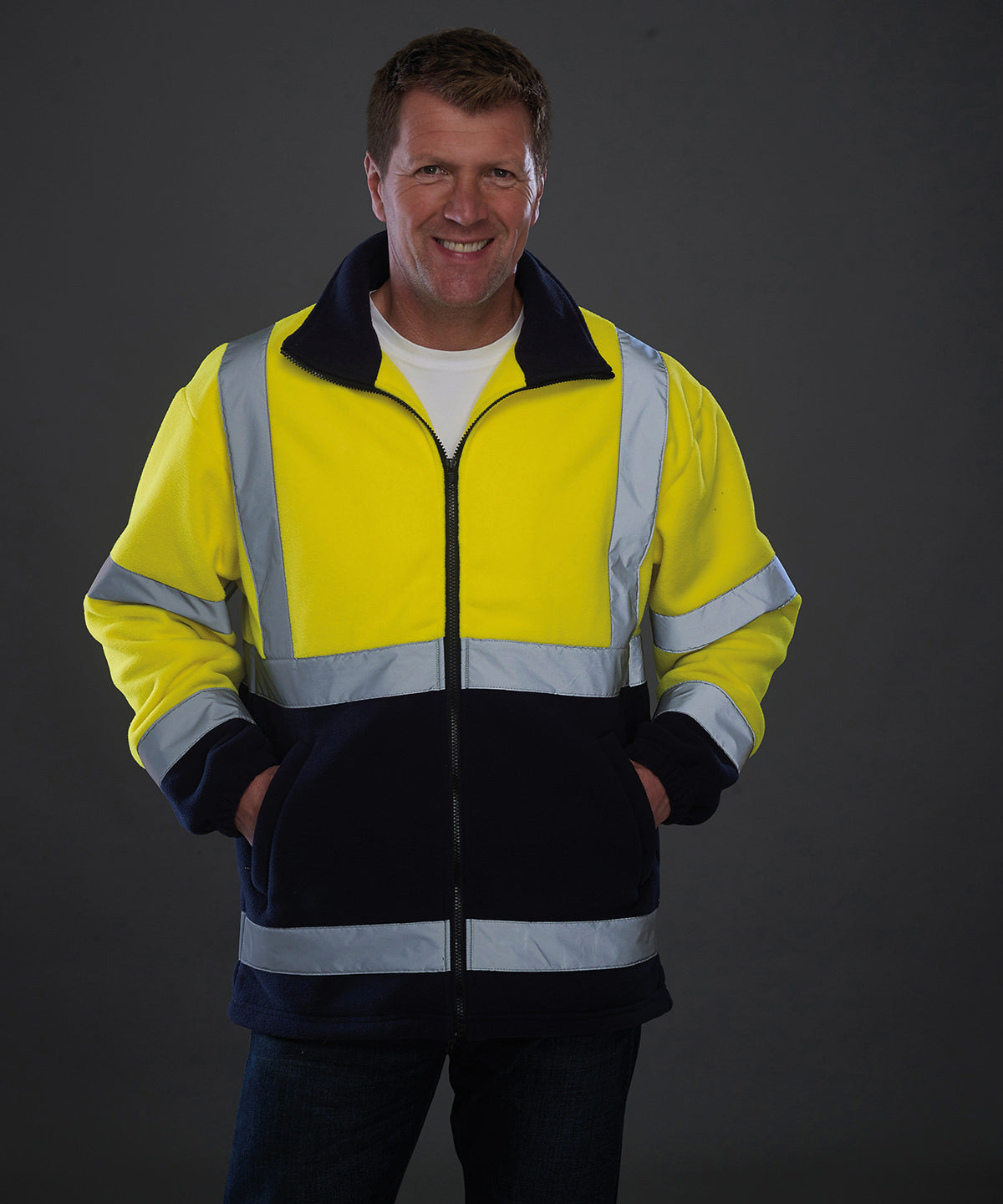 Yoko YK042 Hi-vis heavyweight fleece jacket (HVK08)