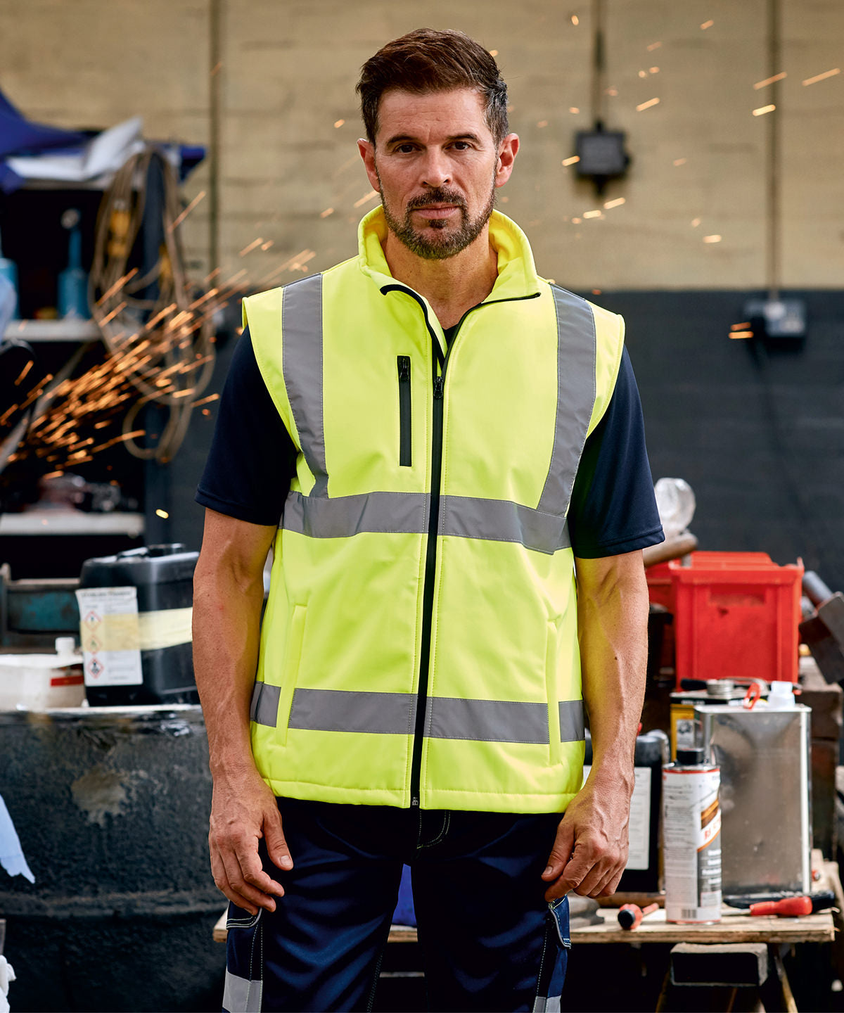 Yoko YK050 Hi-vis softshell gilet (HV006)