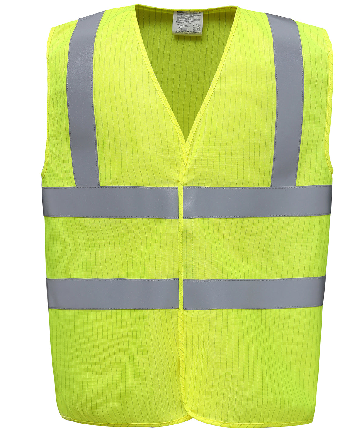 Yoko YK075 Hi-vis flame-retardant anti-static waistcoat (HVW100ASFR) in Yellow