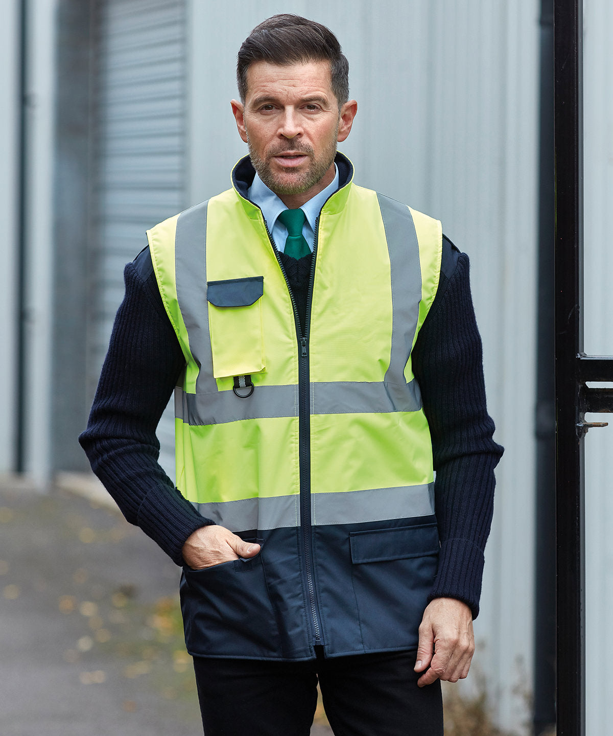 Yoko YK105 Hi-vis padded bodywarmer (HV005)
