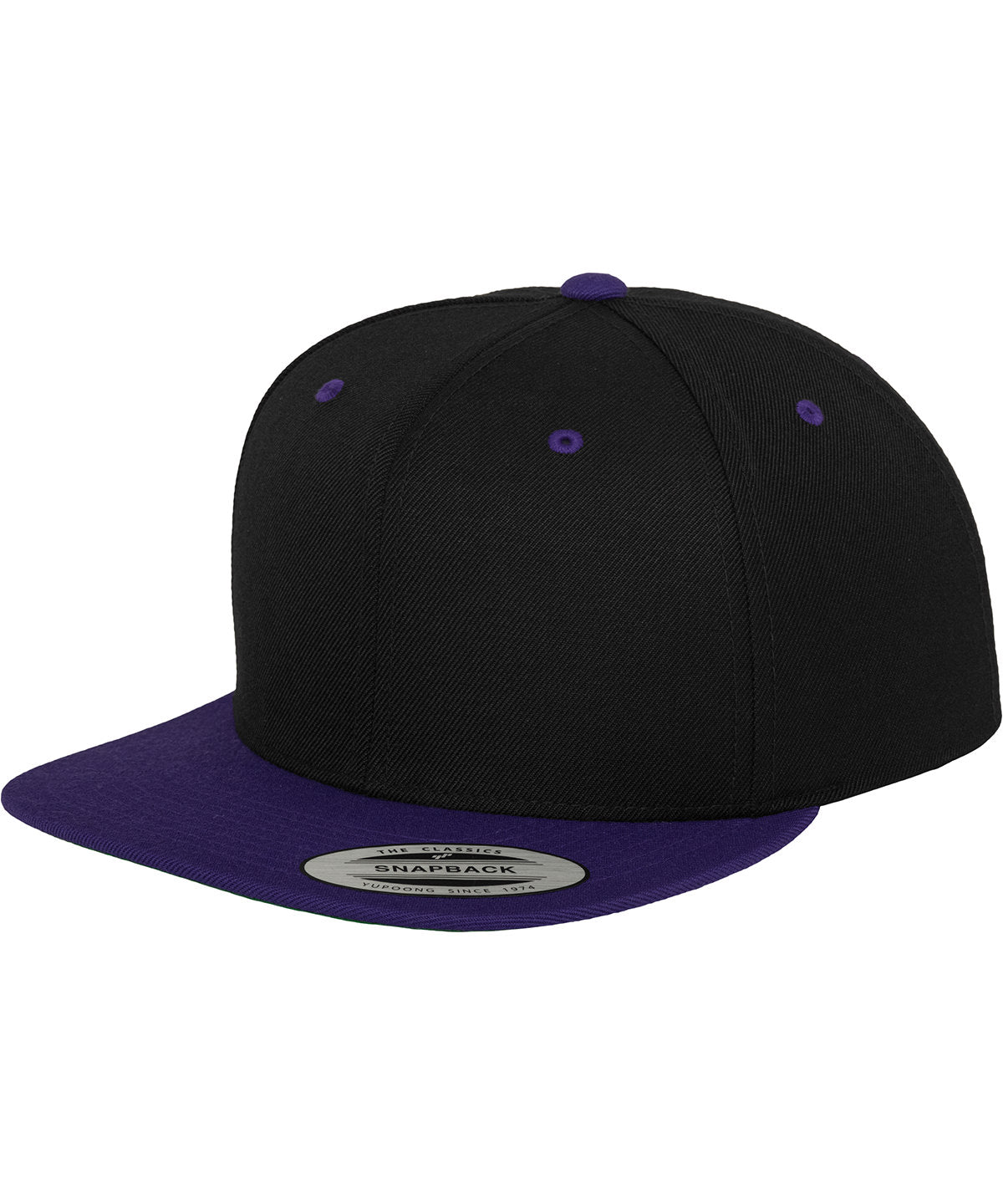 Flexfit by Yupoong YP002 The classic snapback 2-tone (6089MT) in Black/Purple