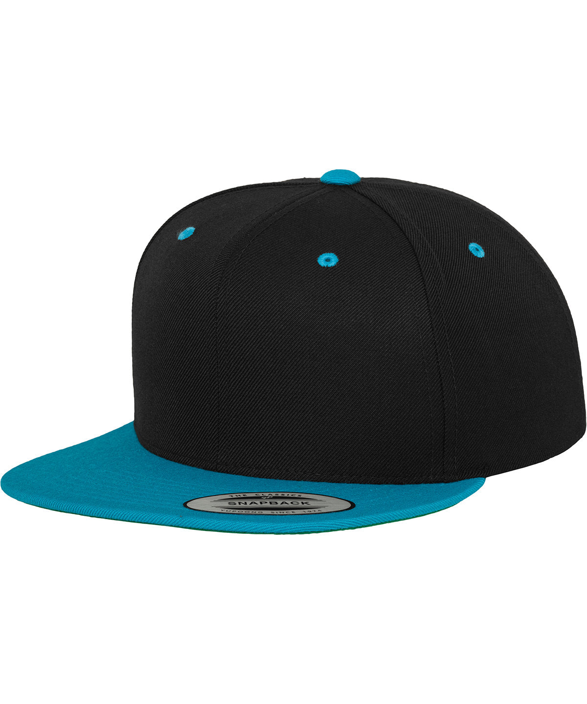 Flexfit by Yupoong YP002 The classic snapback 2-tone (6089MT) in Black/Teal